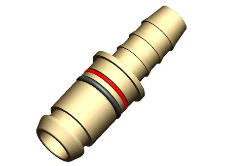 Adaptador reto de espigão